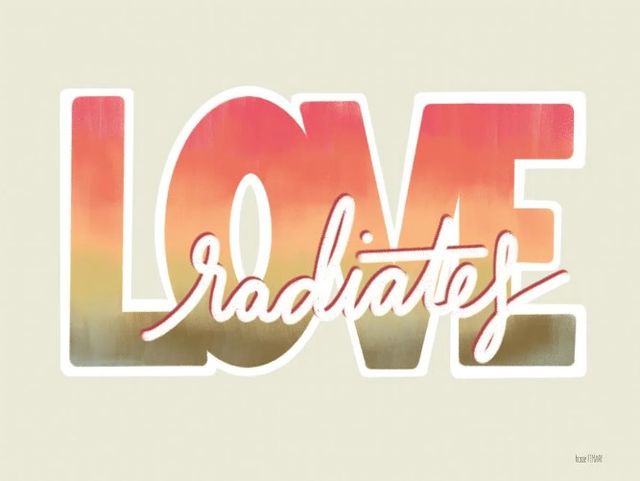 Classy Art Love Radiates by House Fenway Wall Art-0