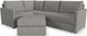 Flex by Flexsteel® 3-Piece Pebble 4-Seat Sectional with Ottoman-1