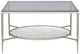 ACME Furniture Adelrik Glass Coffee Table with Chrome Base-1