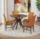 Elements International Santa Barbara 5-Piece Orange/Walnut Dining Set-1