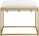 Uttermost® Paradox Gold/White Small Bench-3