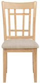Coaster® Lavon 2-Piece Light Oak/Linen Dining Side Chair Set-3