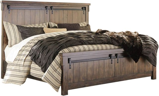 Signature Design by Ashley® Lakeleigh Dark Brown California King Panel Bed-0