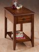 Medium Brown Chairside Table-2
