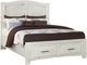 Vaughan-Bassett Cottage Too Weathered White Queen Mansion Bed-0