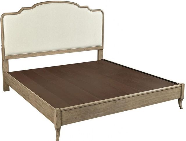 aspenhome® Provence Patine King Upholstered Bed-1