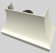 Vent-A-Hood® Designer Series 54" Biscuit Wall Mounted Range Hood-3