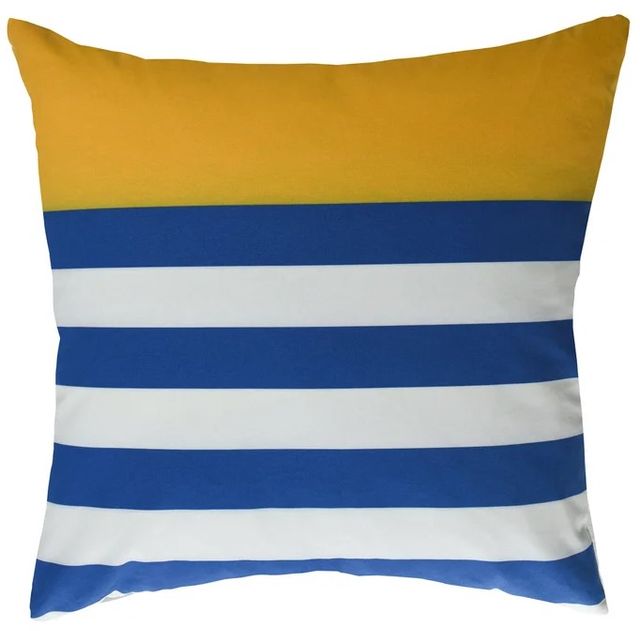 Stylecraft Dann Foley Lifestyle Blue/White/Yellow Pillow-0