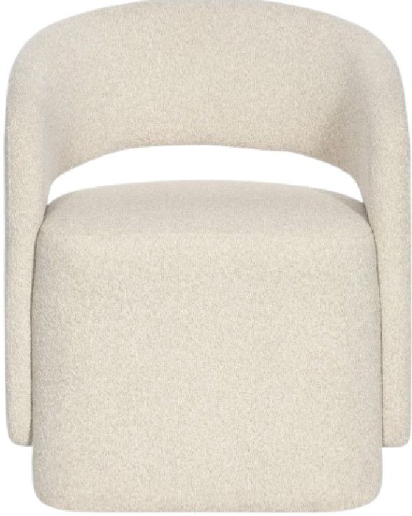 Hooker® Furniture Commerce and Market Open Concept Matera Pearl Upholstered Dining Arm Chair-2