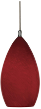 Cal® Lighting & Accessories Uni Pack Brushed Steel/Red Pendant-0