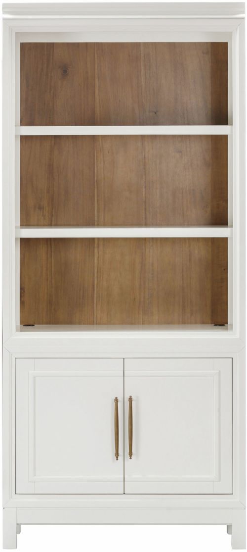 aspenhome® Alexander White Door Bookcase-2