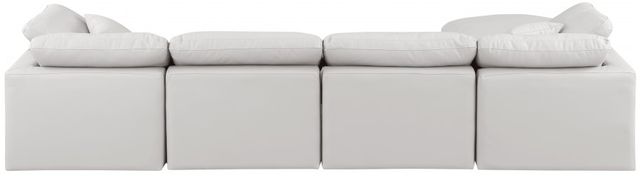 Meridian Furniture Indulge 5-Piece Cream Leather Modular Sectional-3