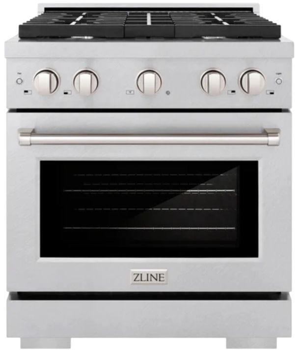 ZLINE 30" Satin Stainless Steel Pro Style Gas Range-0