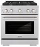 ZLINE 30" Satin Stainless Steel Pro Style Gas Range-0