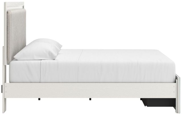 Signature Design by Ashley® Birmonton White King Upholstered Storage Panel Bed-2