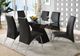 Furniture of America® Wailoa 7-Piece Black/Chrome Dining Set-1
