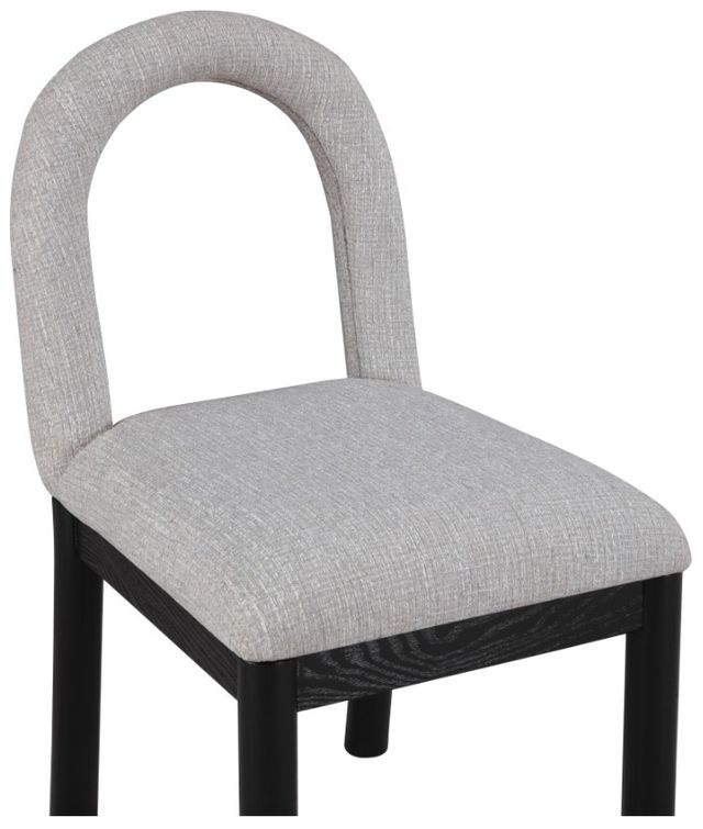Meridian Furniture Conrad Gray/Black Upholstered Dining Chair-4