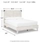 Signature Design by Ashley® Shawburn Dark Charcoal Gray/White Queen Platform Bed-2