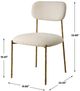 Uttermost® Capture 2-Piece Antique Gold/Off-White Dining Side Chair Set-2