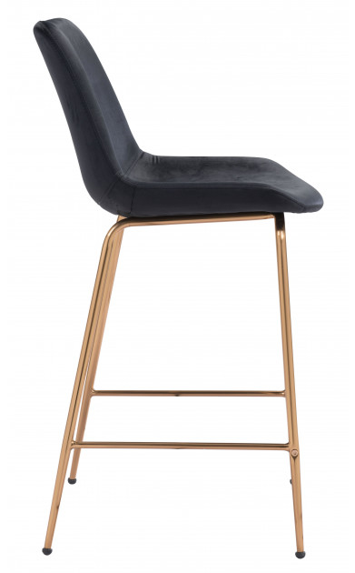 Zuo® Modern Tony Black/Gold Counter Chair-1