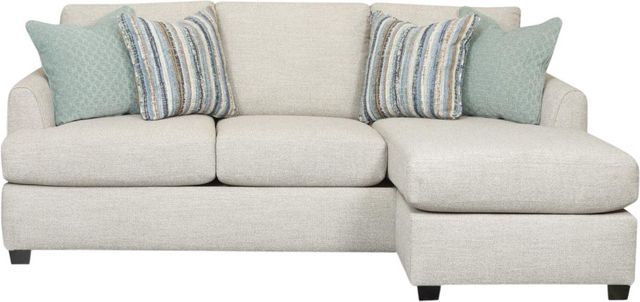 Fusion Furniture Griffin Linen Sofa with Chaise-0