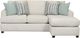 Fusion Furniture Griffin Linen Sofa with Chaise-0