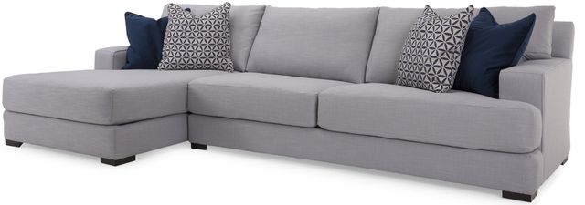 Decor-Rest® Furniture LTD 2702 2-Piece  Left-Arm Facing Sofa Sectional and Chaise-1