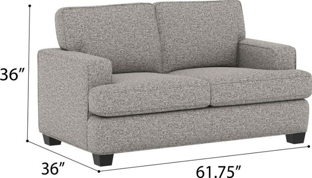 Emerald Home Carter Speckled Brown Loveseat-1