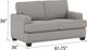 Emerald Home Carter Speckled Brown Loveseat-1