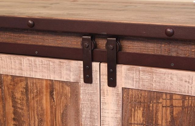 International Furniture Direct Antique Brown 80" TV Stand-3