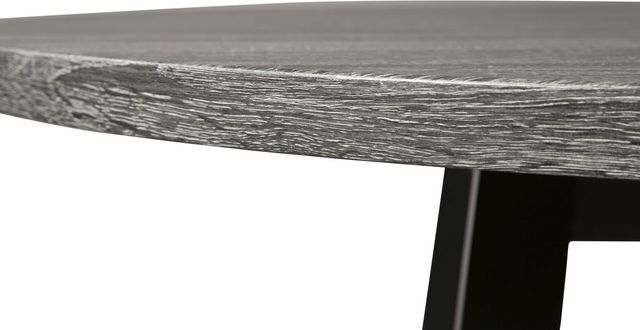 Signature Design by Ashley® Centiar Gray Round Dining Room Table with Black Base-1