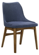 Armen Living Azalea 2-Piece Blue Dining Chairs-0