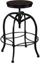 Horizon Home® Tripoli Black Swivel Barstool-0