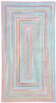 Capel Rugs Cutting Garden Blue Bell 27" x 9' Concentric Rectangle Runner Rug-0