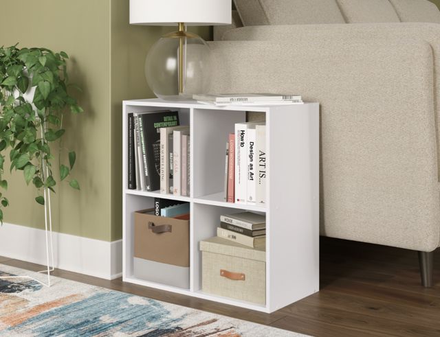 Signature Design by Ashley® Onita White Four Cube Organizer-1