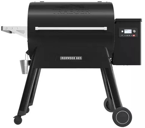 Traeger® Ironwood Series 885 54" Black Freestanding Wood Pellet Grill