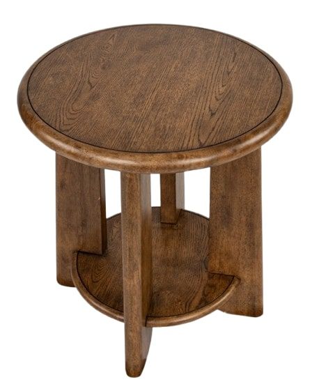 Magnussen Home® Tanner Tawny Brown Round End Table-4