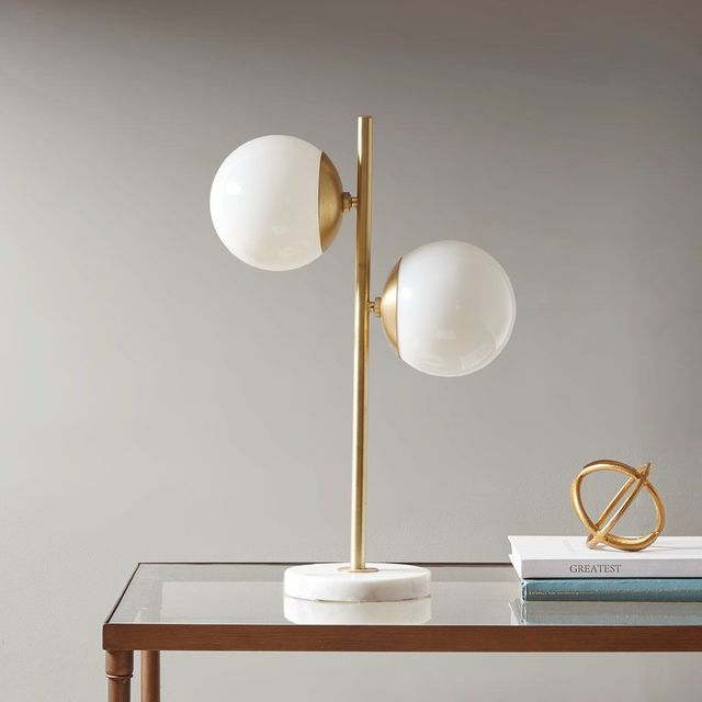 Olliix by INK+IVY White/Gold Holloway Table Lamp-3