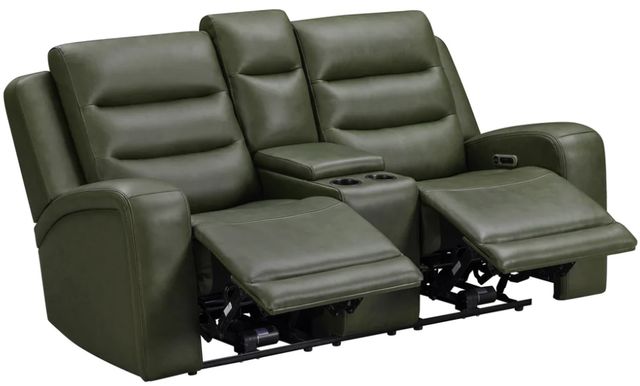 Parker House® Napa Lyric Sage Power Reclining Tilt Console Loveseat with Zero Gravity-1