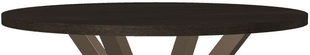 Amisco Customizable Asterisk 36" Round Birch Bar Table with Metal Stand-1