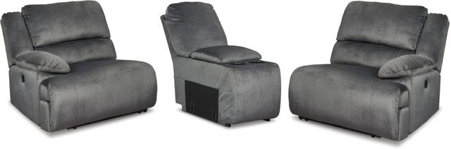 Signature Design by Ashley® Clonmel 3-Piece Charcoal Power Reclining Sectional-1