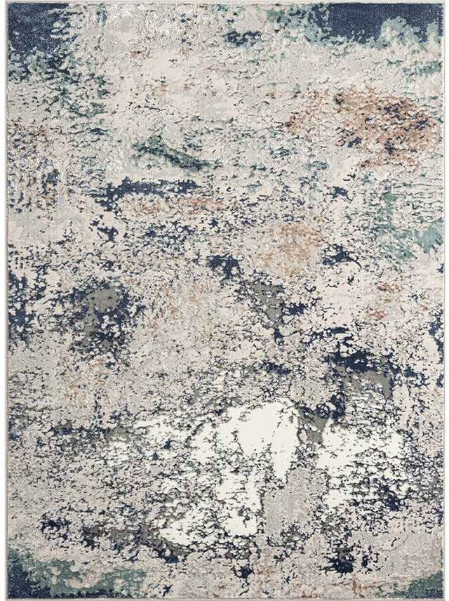 LR Home Antalya Dark Gray/Beige 8'x10' Rectangular Rug-0