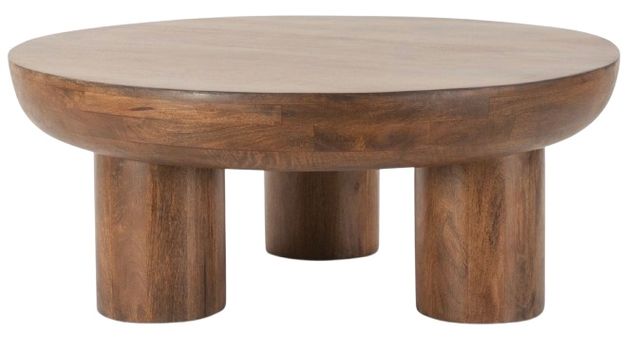 Home Trends & Design Palermo Acorn Brown Coffee Table -0