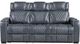 Homelegance® Apex Blue Double Power Reclining Sofa with Center Drop-Down Cup Holders-2