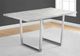 Monarch Specialties Inc. Grey Cement Top Dining Table with Chrome Base-1