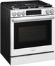 Samsung Bespoke Smart 30" White Glass Gas Slide In Gas Range-4