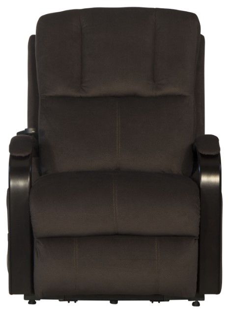 Catnapper® Chandler Walnut Power Lift Recliner with Heat and Massage-2