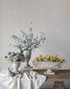 A & B Home Distressed White Pedestal Vase-1