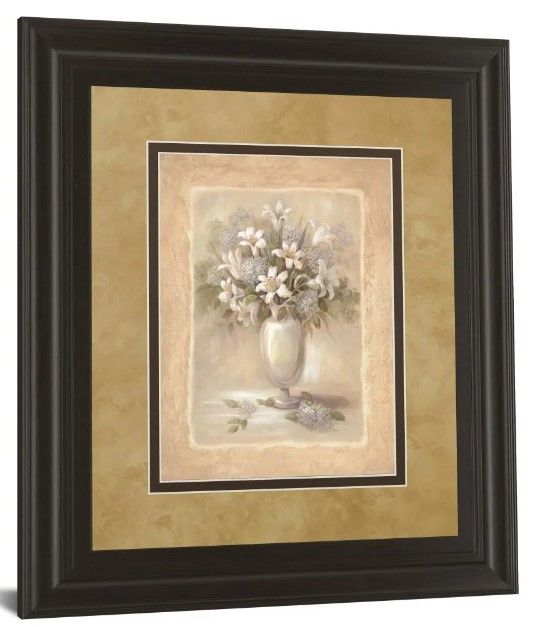 Classy Art White Bounty Il By Vivian Flasch Wall Art-0