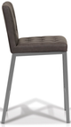 Korson Furniture Olin Set of 2 Vintage Steel Tufted Counter Stools-2